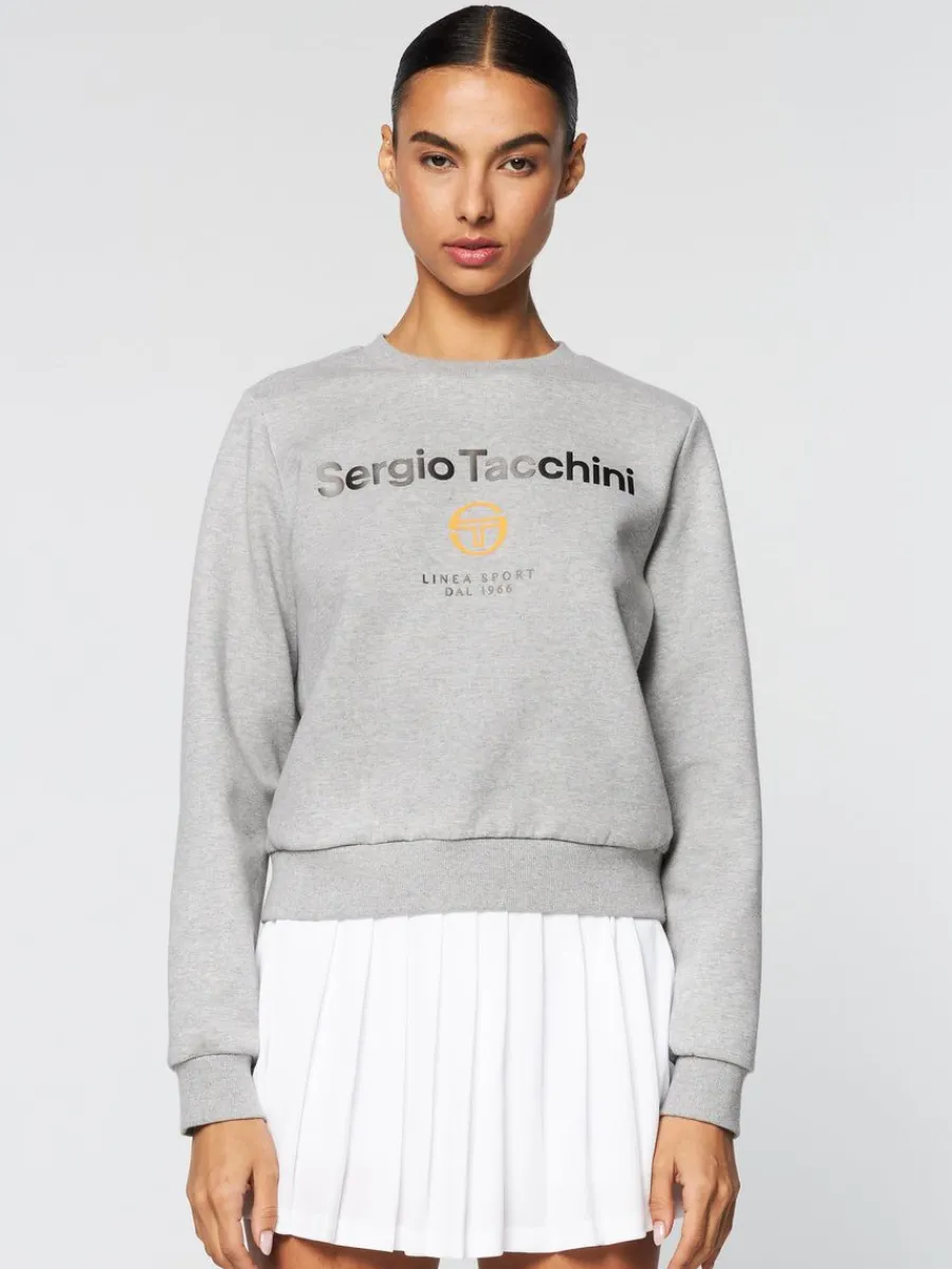Sergio Tacchini Women'S Linea Sport Crewneck- Heather Grey Hot