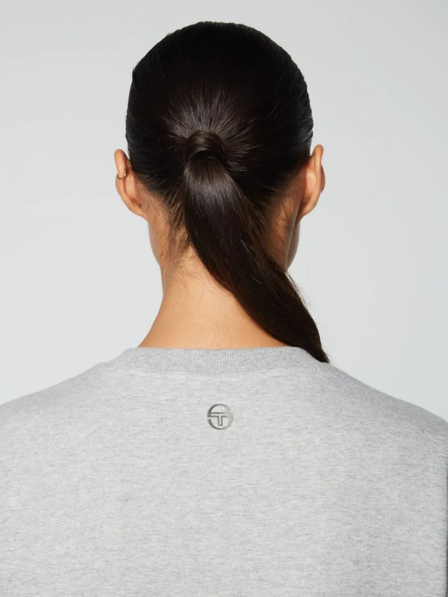 Sergio Tacchini Women'S Linea Sport Crewneck- Heather Grey Hot
