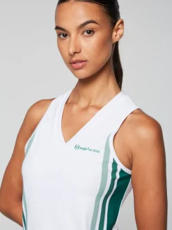 Sergio Tacchini Women'S Monza Tennis Tank- Brilliant White Sale