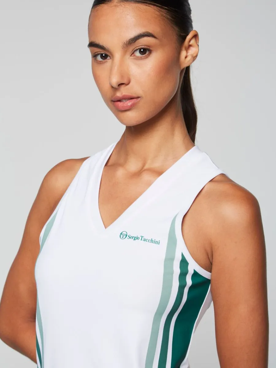 Sergio Tacchini Women'S Monza Tennis Tank- Brilliant White Sale