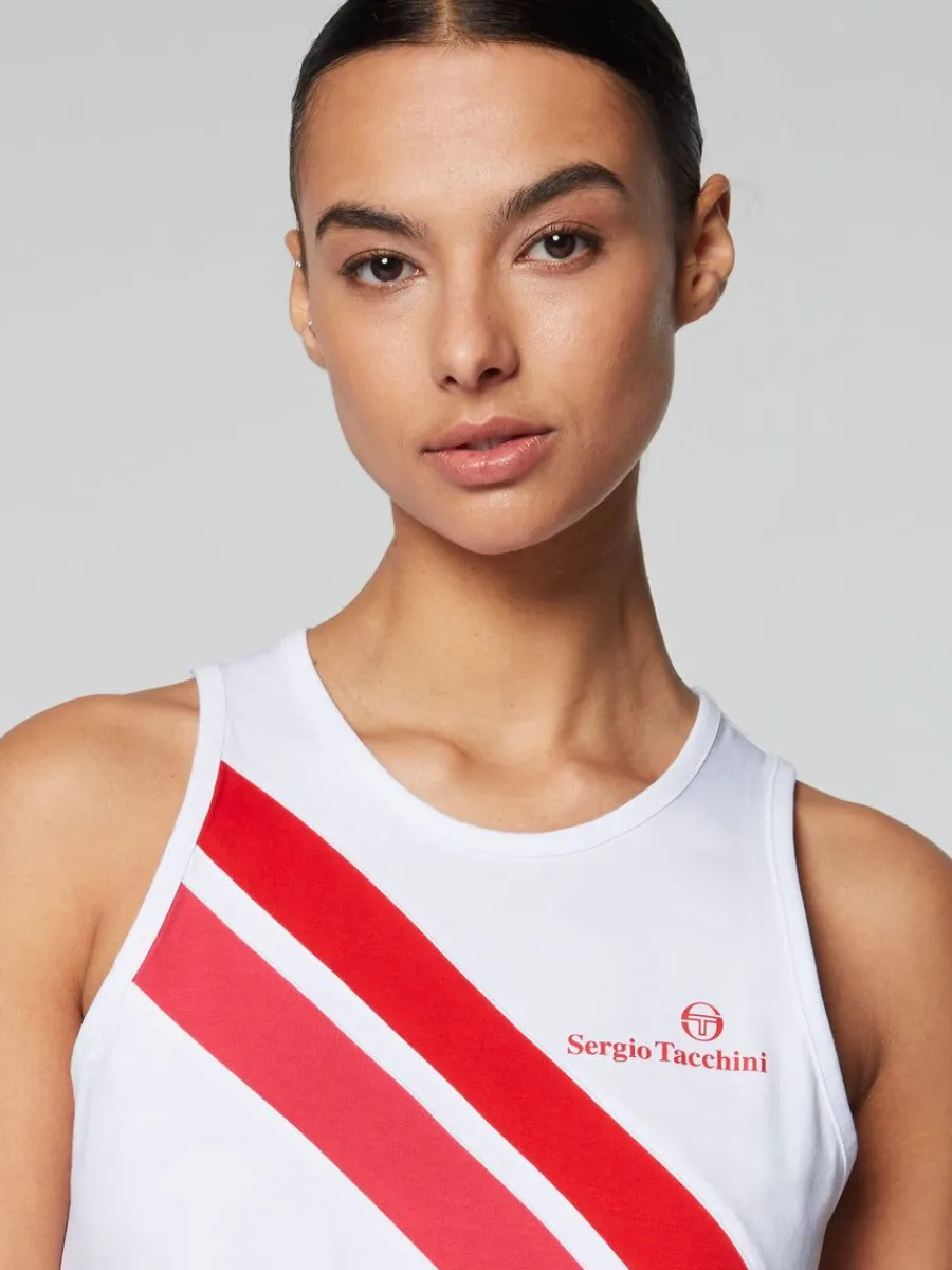 Sergio Tacchini Women'S Ortica Tennis Tank- White Clearance