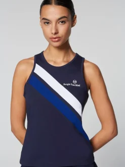 Sergio Tacchini Women'S Ortica Tennis Tank- Maritime Blue Outlet