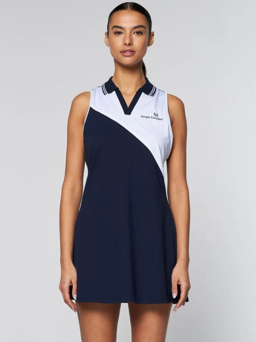 Sergio Tacchini Women'S Vigentino Tennis Dress- Maritime Blue Clearance