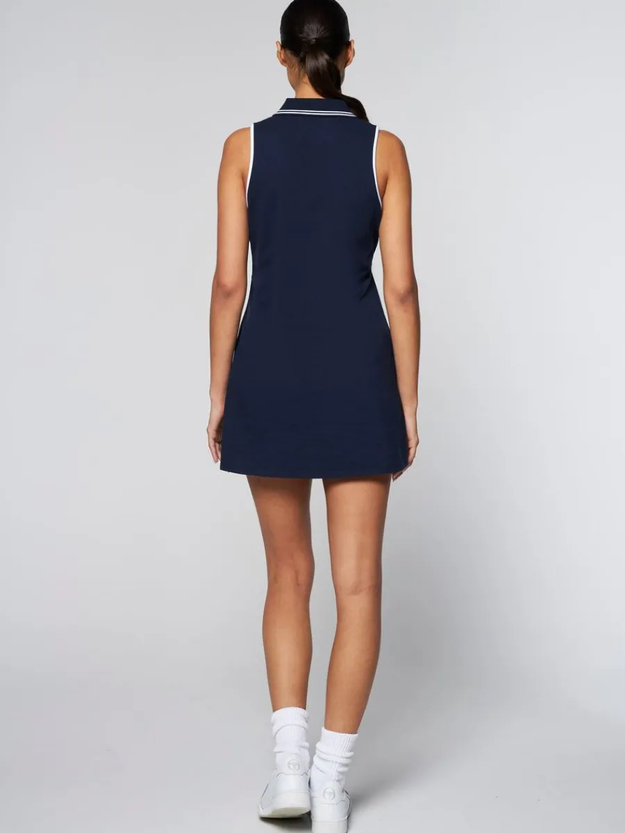 Sergio Tacchini Women'S Vigentino Tennis Dress- Maritime Blue Clearance