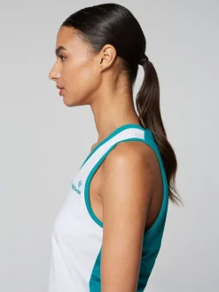 Sergio Tacchini Women'S Vigentino Tennis V-Neck Tank Top- White New