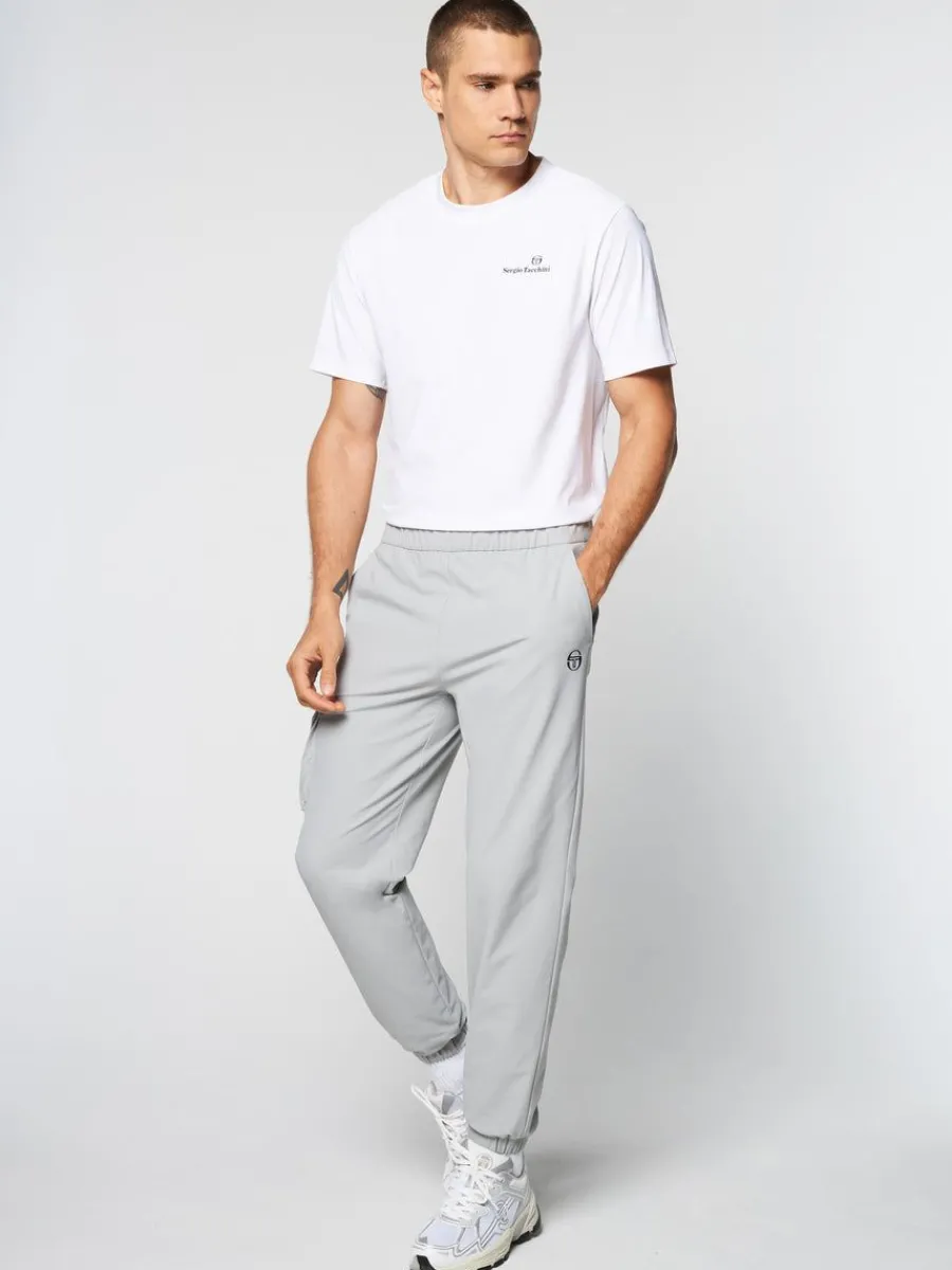 Sergio Tacchini Woven Cargo Jogger Pants- Heather Grey New