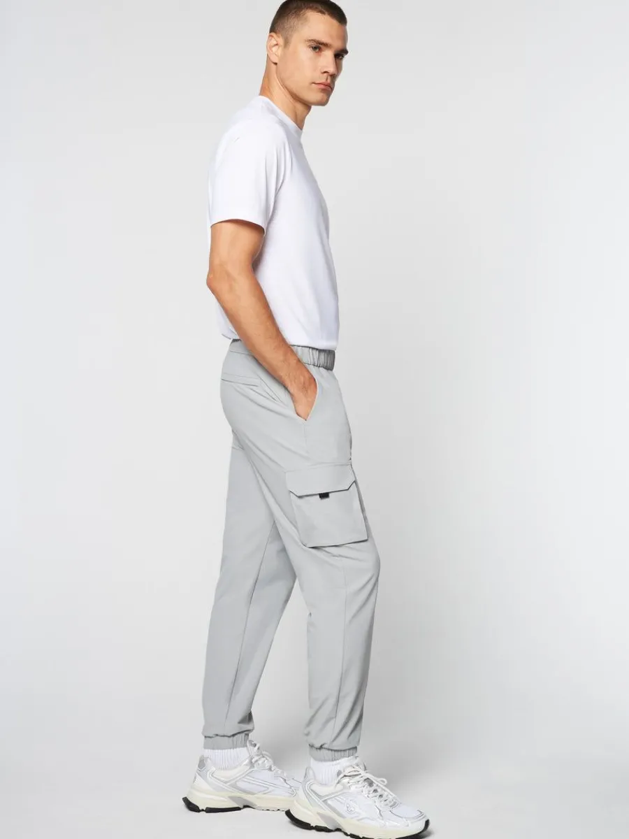 Sergio Tacchini Woven Cargo Jogger Pants- Heather Grey Online