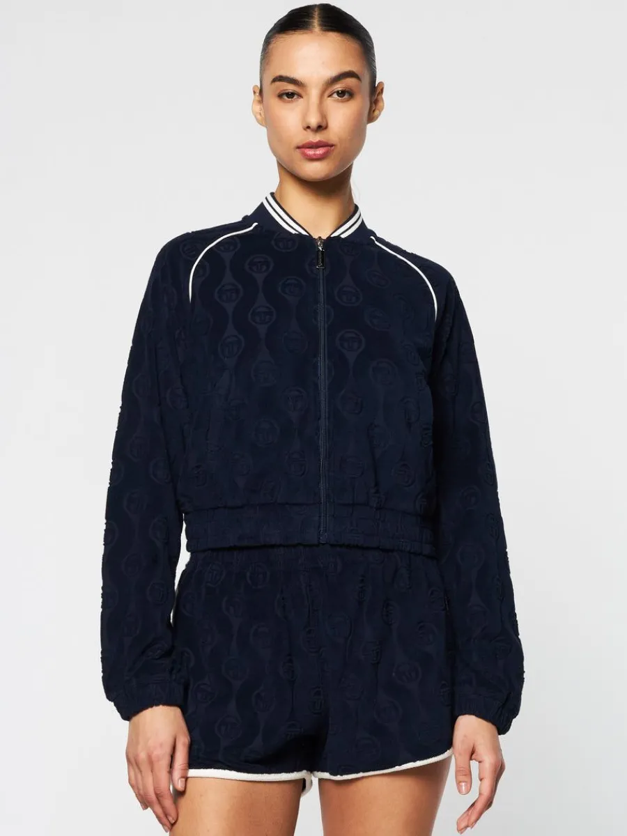 Sergio Tacchini Zona Track Jacket- Maritime Blue Sale